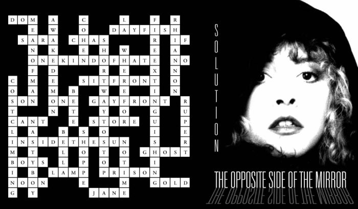 Crossword Puzzle Answers