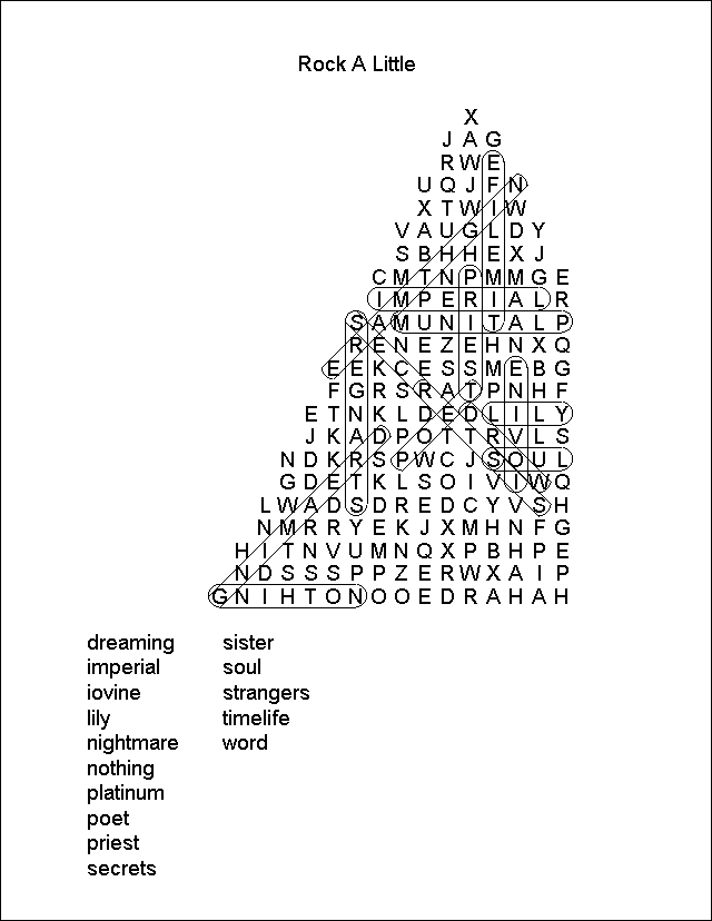 Wordfind Answer